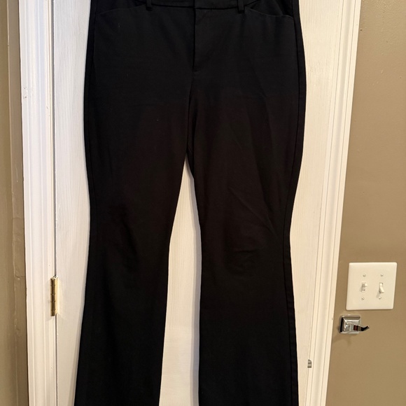 Black High-Waisted Pixie Flare Pants | 12 Regular - Picture 2 of 4